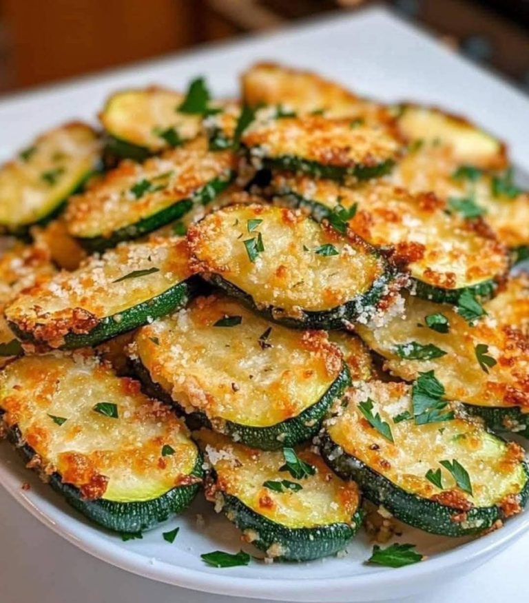 Chrupiące plasterki cukinii z parmezanem