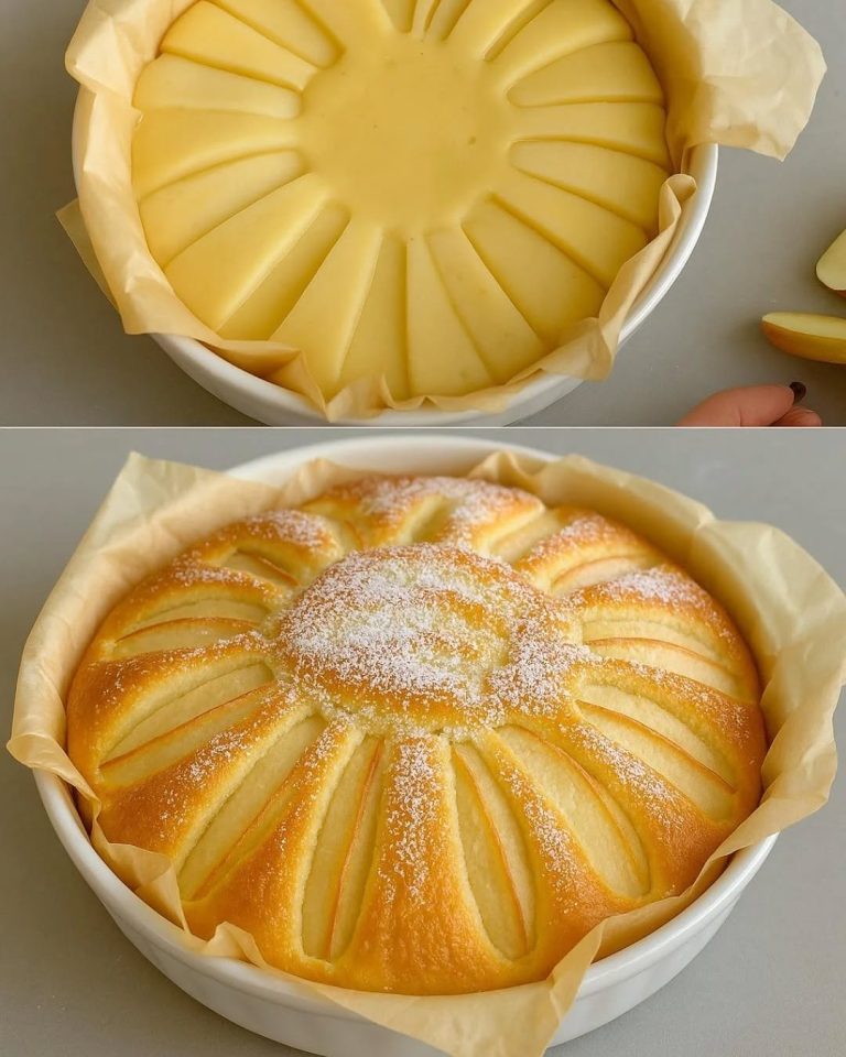 Pastel de manzana suave, corto y crujiente