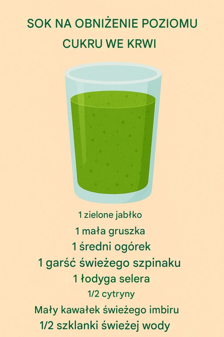 Naturalny sok obniżający poziom cukru we krwi