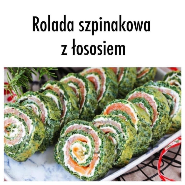 Rolada szpinakowa z łososiem