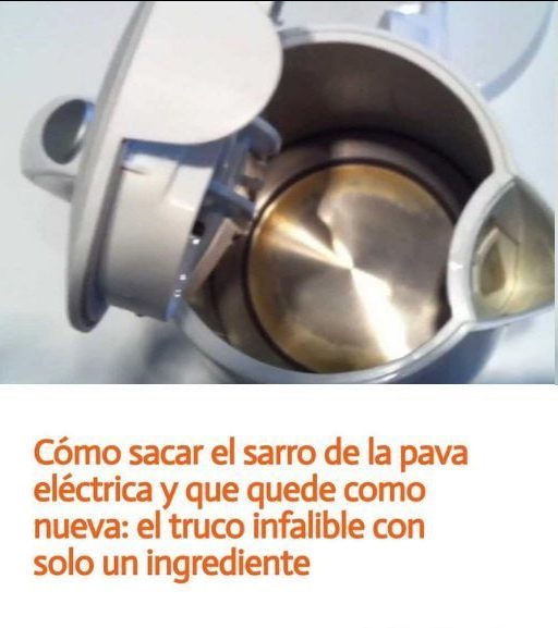 Un tip para limpiar la pava de manera casera y eliminar el sarro de la superficie
