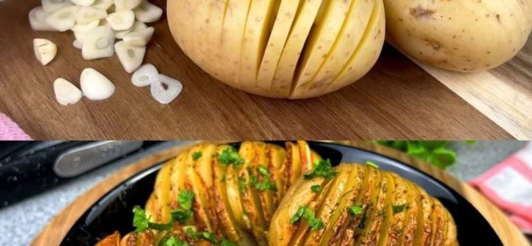 Pieczone ziemniaki z masłem czosnkowym