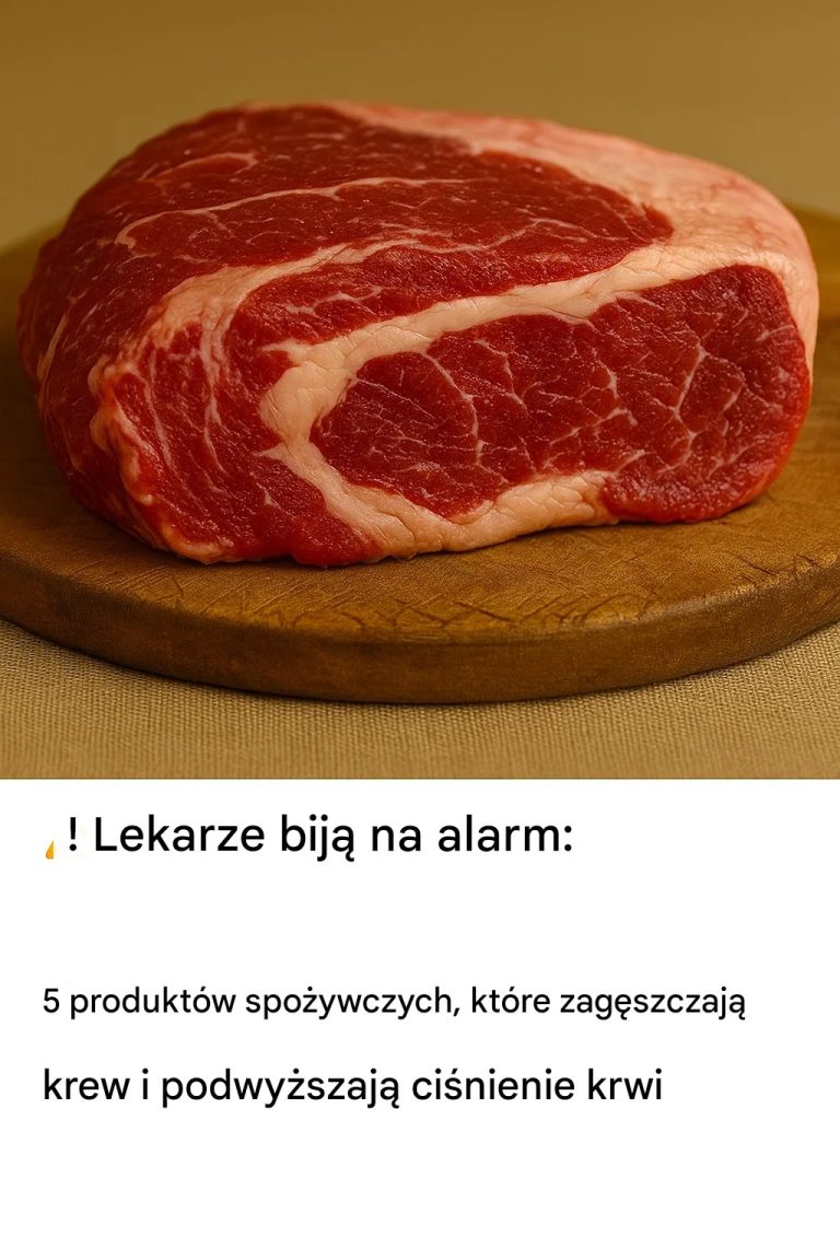 Lekarze biją na alarm: 5 produktów spożywczych, które zagęszczają krew i podwyższają ciśnienie krwi