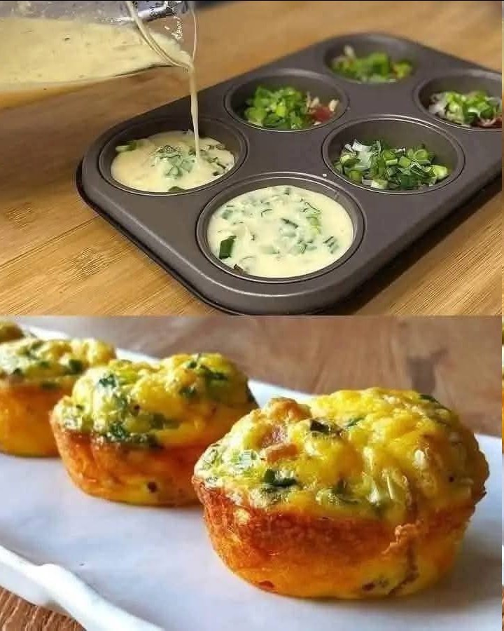 Receta de muffins de tortilla de verduras para niños