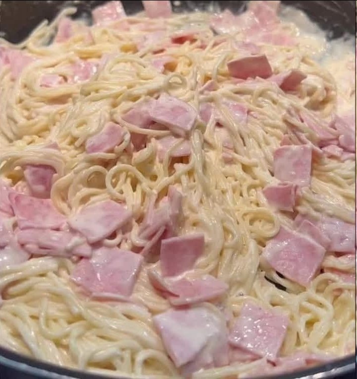 Cómo hacer Espagueti blanco con Jamón ¡Receta facil, sabrosa y saldras del apuro en instantes