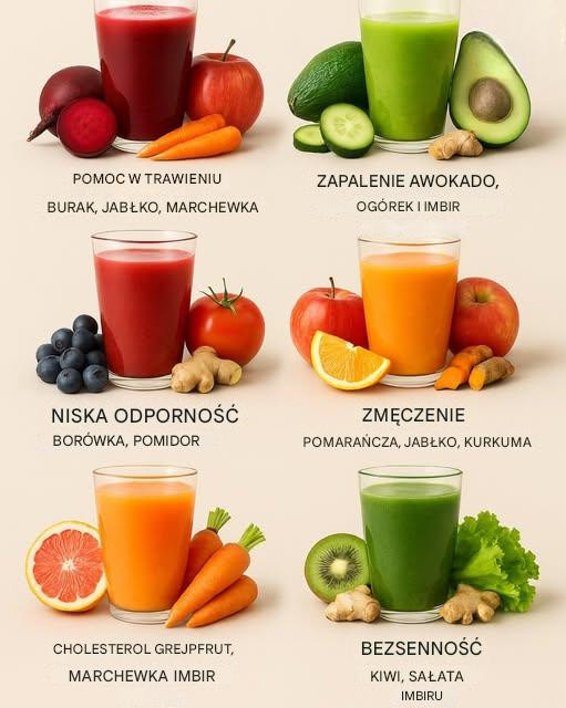 Sok na każdą potrzebę: naturalne środki zaradcze w szklance