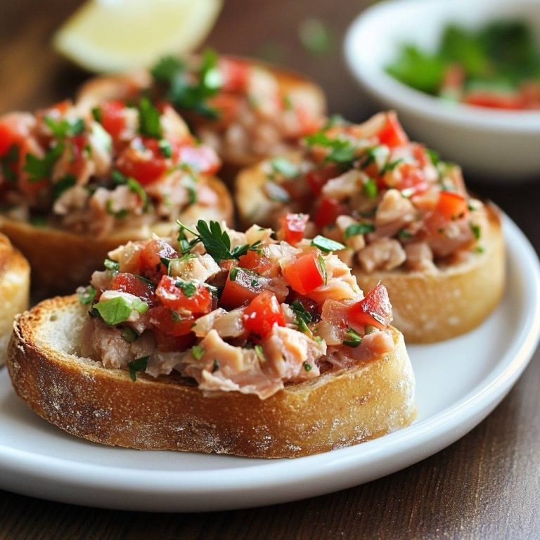 Rillettes z tuńczyka na bruschetcie