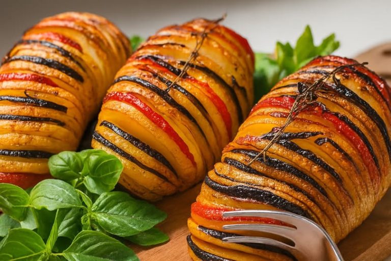 Ziemniaki Hasselback z warzywami: smaczne i piękne danie.