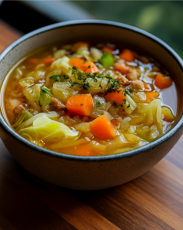 Soupe brûle-graisses au chou