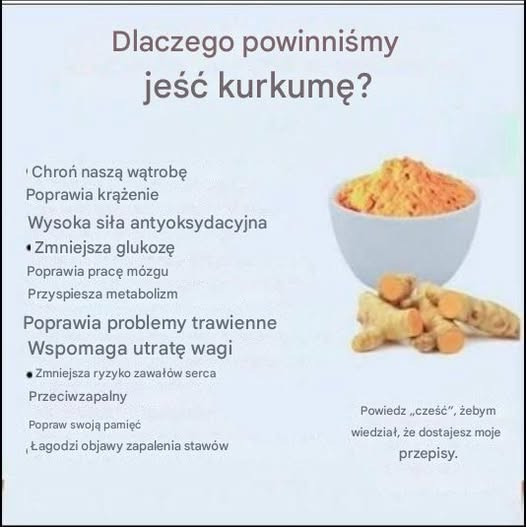 Herbata cytrynowa z kurkumą. Poprawia funkcjonowanie mózgu.