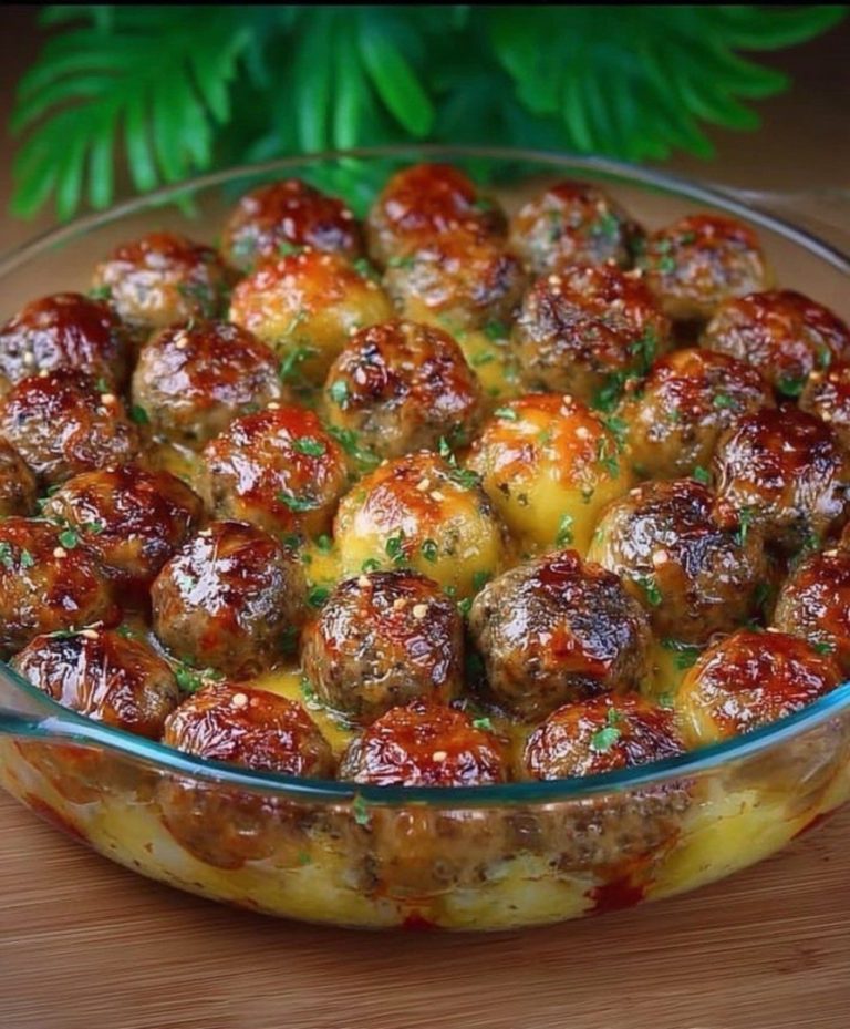 Zapiekanka ziemniaczana z klopsikami