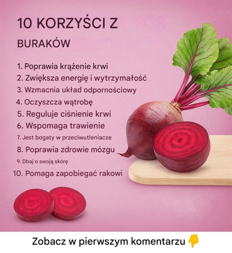 Buraki: Korzyści dla wzroku, zdrowia jelita grubego i wątroby
