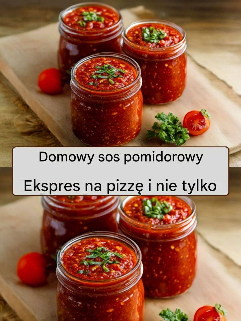 Ekspresowy domowy sos pomidorowy do pizzy i nie tylko!