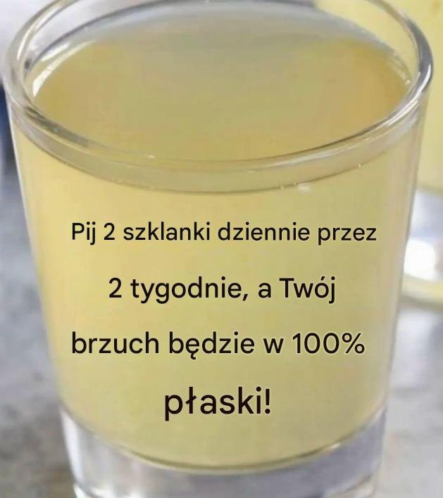 Napój detoksykujący spalający tłuszcz i zapewniający płaski brzuch : rano i wieczorem