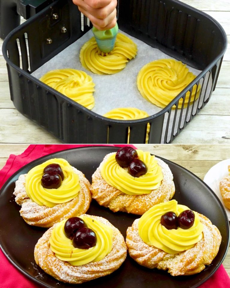 Zeppole di San Giuseppe z air fryera – szybki i łatwy przepis na chrupiące włoskie pączki”