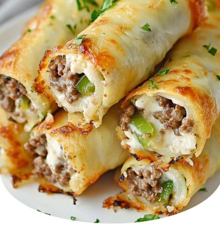 Keto Philly Cheesesteak Roll-Ups – amerykański smak w stylu low-carb