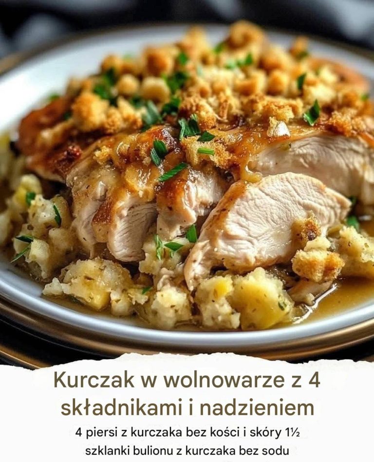 Kurczak w wolnowarze z 4 składnikami i nadzieniem