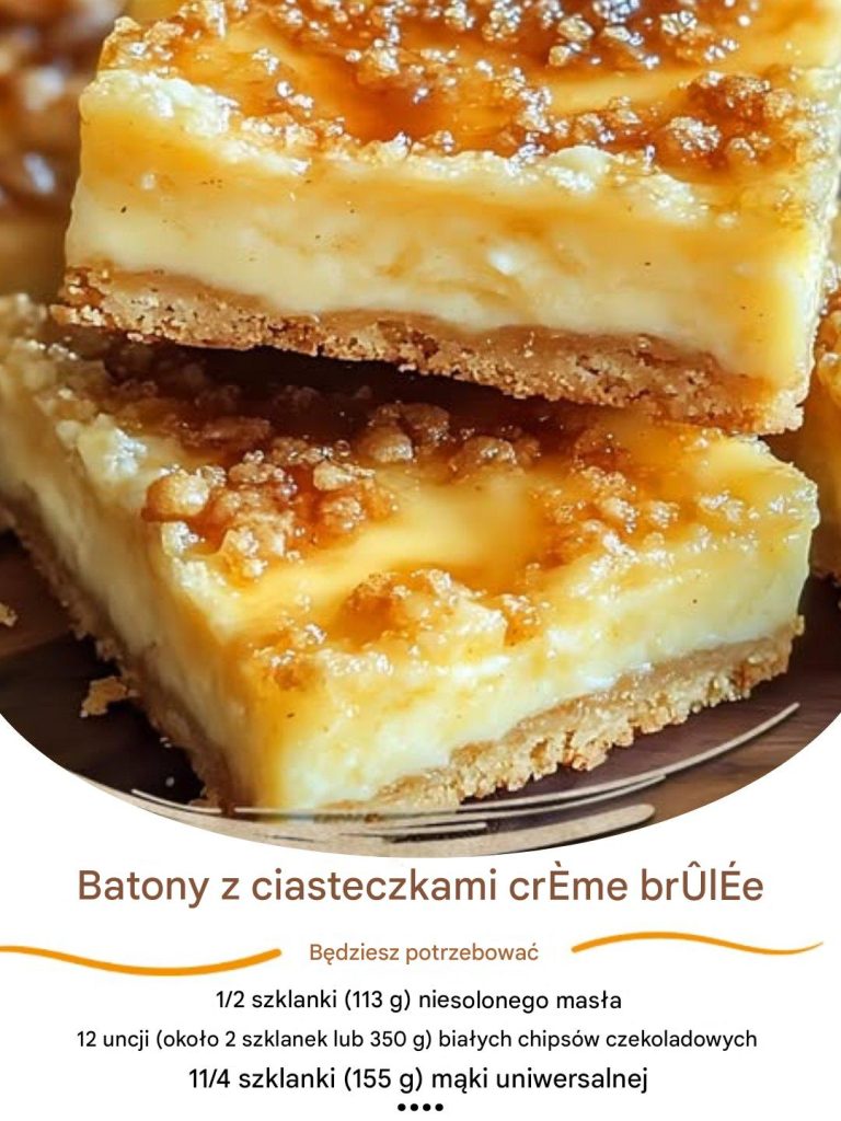 Batony z ciasteczkami Crème Brûlée
