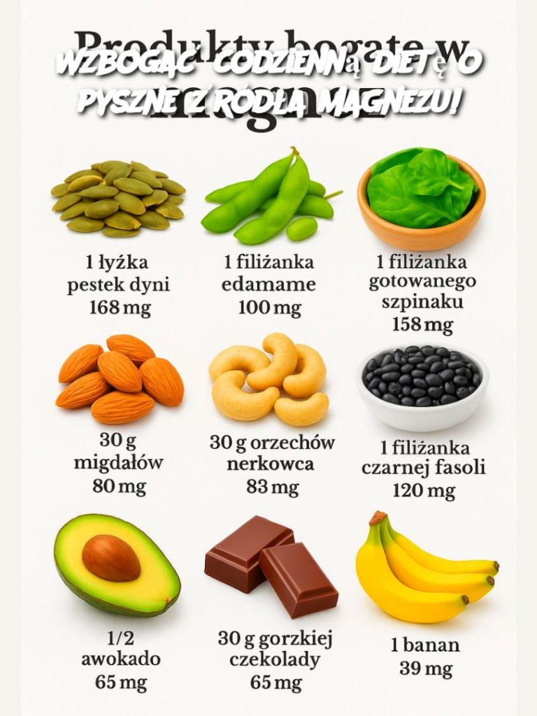 Wzbogać codzienną dietę o pyszne źródła magnezu!