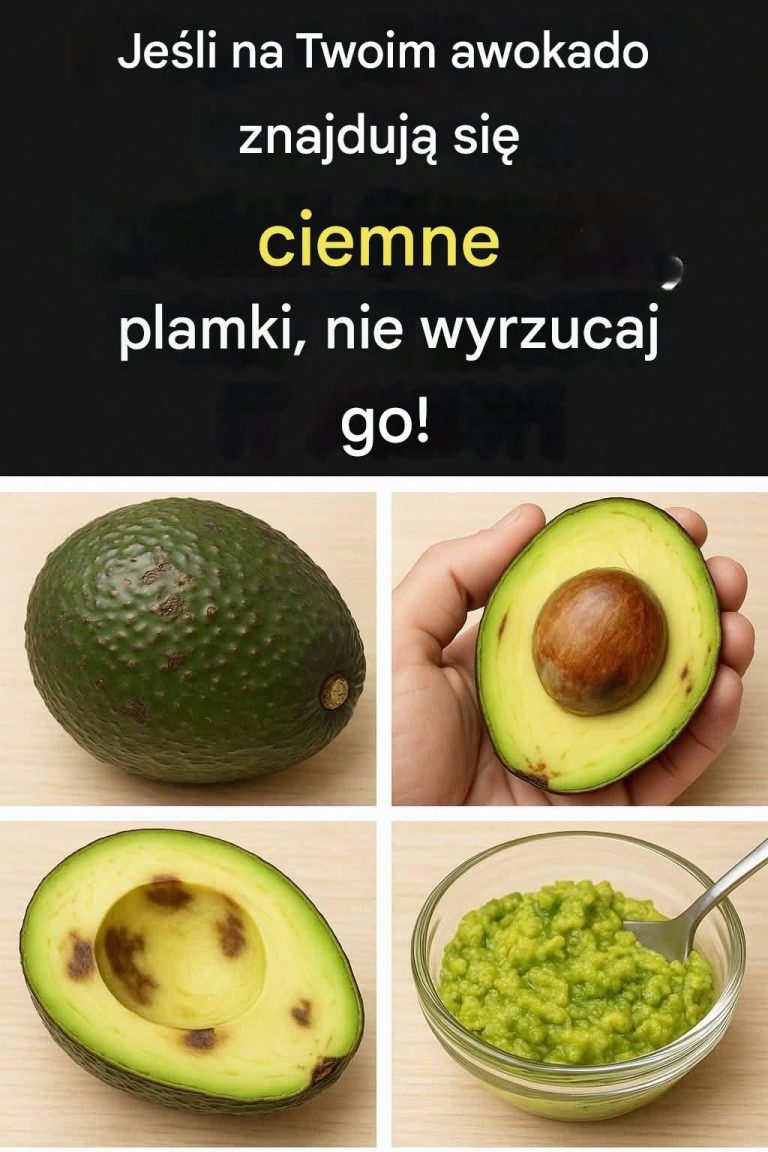 Jeśli Twoje awokado ma ciemne plamki, NIE WYRZUCAJ GO