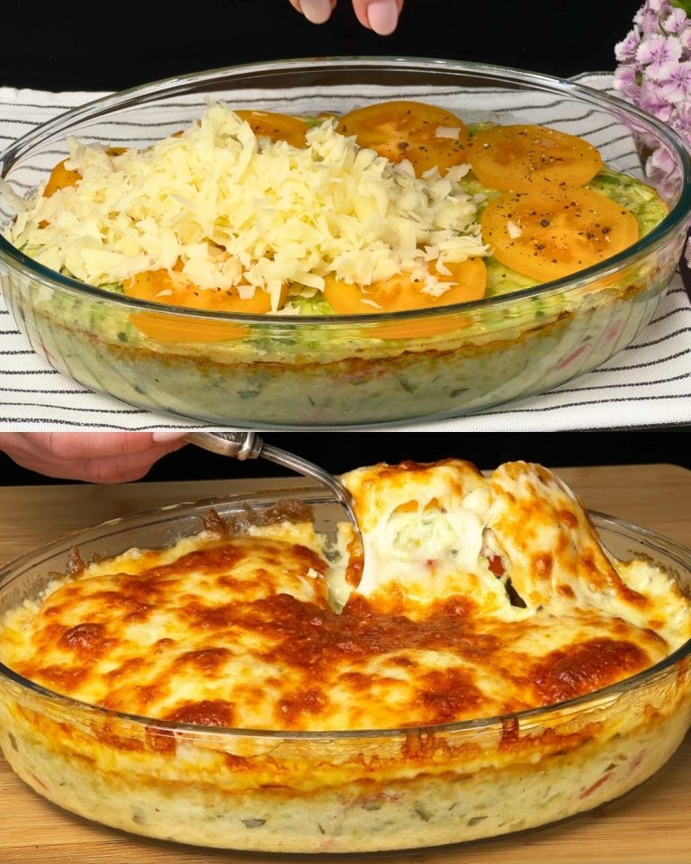 Pieczona cukinia z sosem ze świeżych ziół