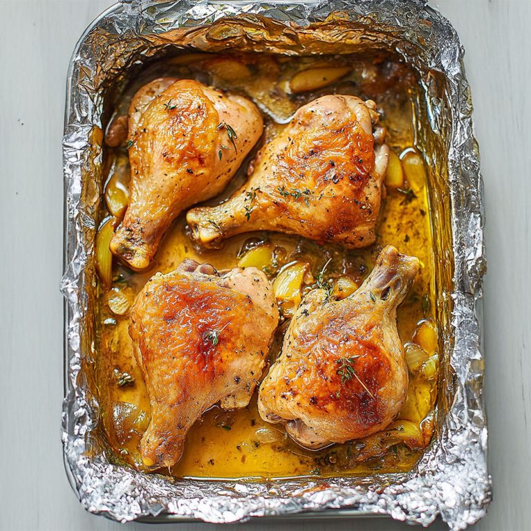 Easy, Oven-Roasted French Garlic Chicken