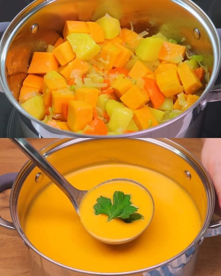 Ta zupa dyniowa jest tak pyszna, że ​​robię ją codziennie! Zupa jarzynowa w 30 minut!
