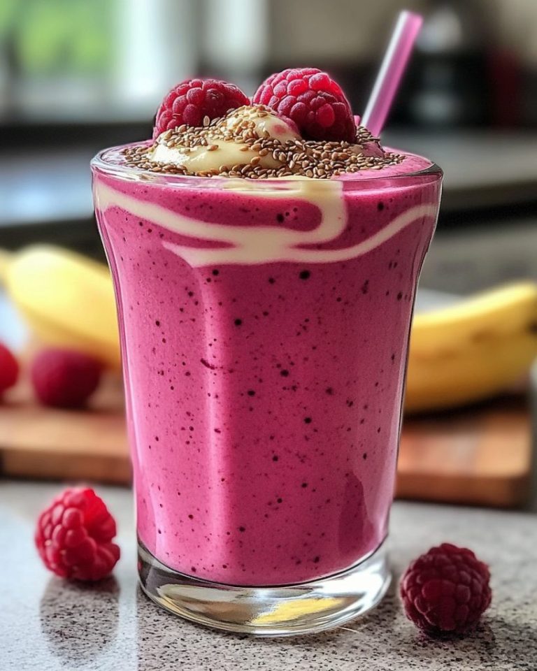 Malinowe smoothie z siemieniem lnianym – zdrowa bomba smaku!