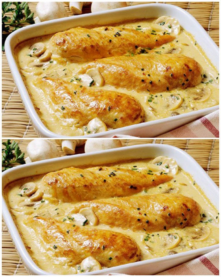Zapiekane filety z kurczaka w kremowym sosie grzybowym – po prostu nie do odparcia!