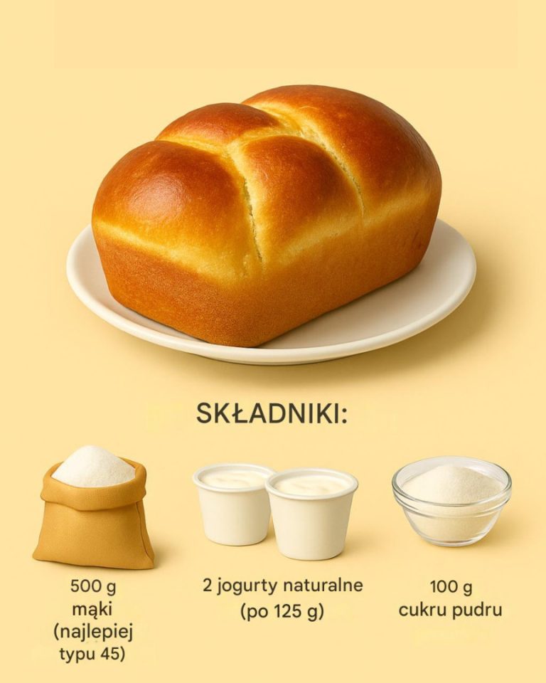 Chleb brioche z jogurtem: miękki i aromatyczny Prosty chleb brioche bez masła, idealny na śniadanie lub przekąskę.