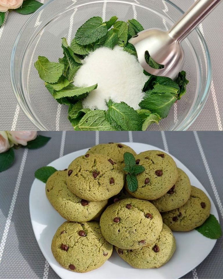 Przepis na ciasteczka miętowe z czekoladą