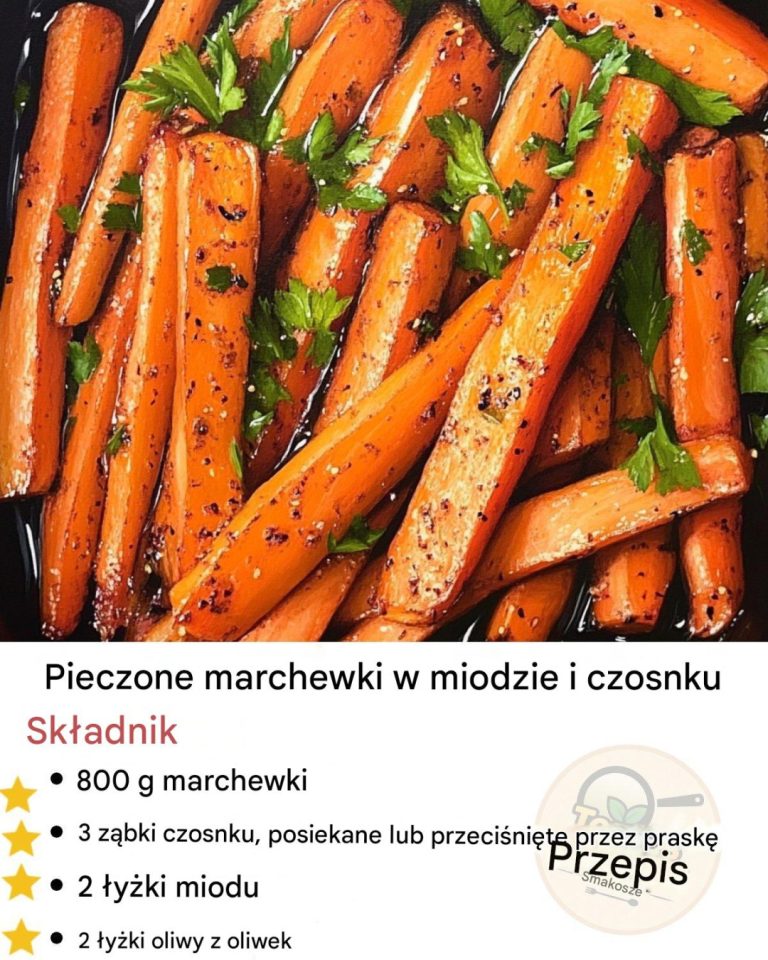 Pieczone marchewki w miodzie i czosnku