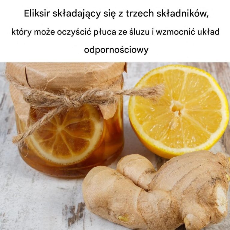 Eliksir z 3 składników – naturalny sposób na oczyszczenie płuc i wzmocnienie układu odpornościowego IMBIR