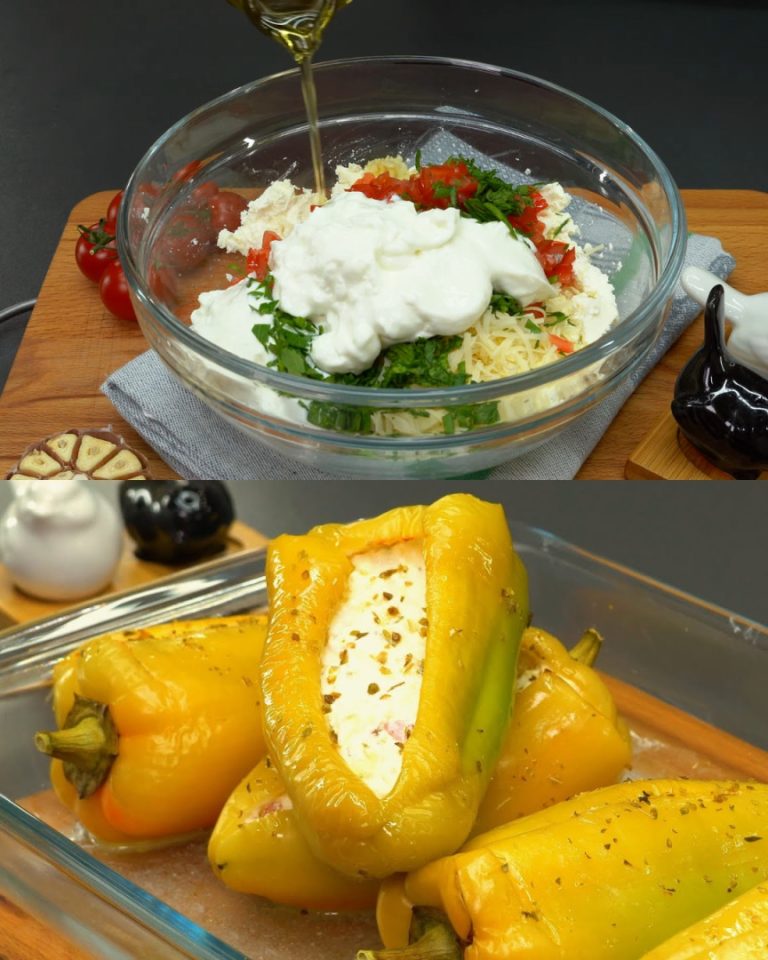 Pimientos Rellenos z fetą i parmezanem
