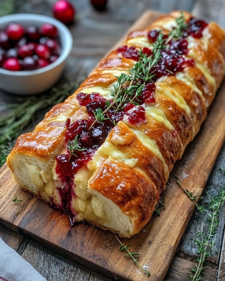 Chleb na zakwasie z żurawinowym brie