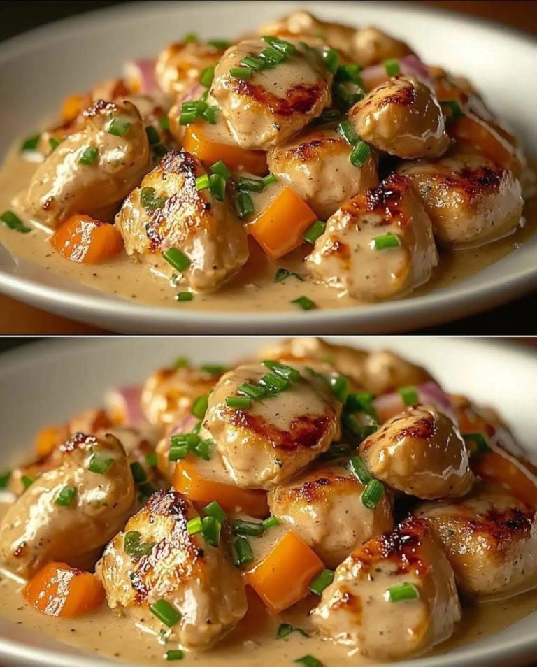 Spróbuj kremowego kurczaka w bardzo smacznym sosie…