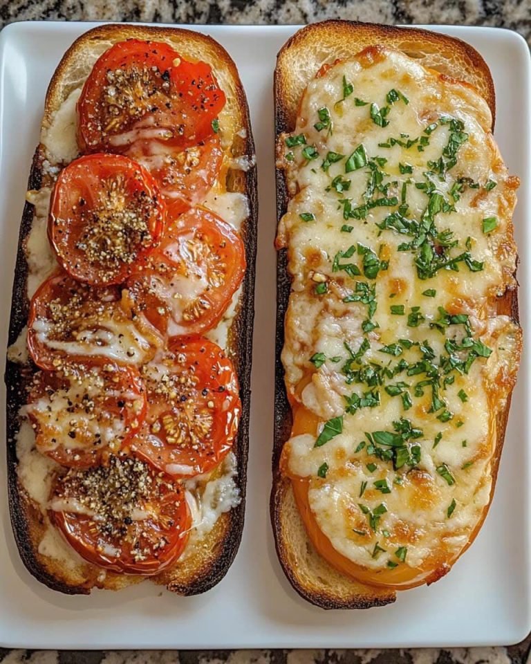 Bruschetta z pieczonym czosnkiem i pomidorami