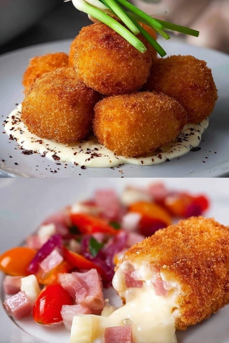 Krokiet z szynką i serem