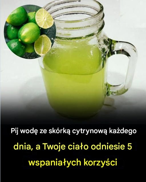 Korzyści z codziennego picia wody ze skórką cytrynową
